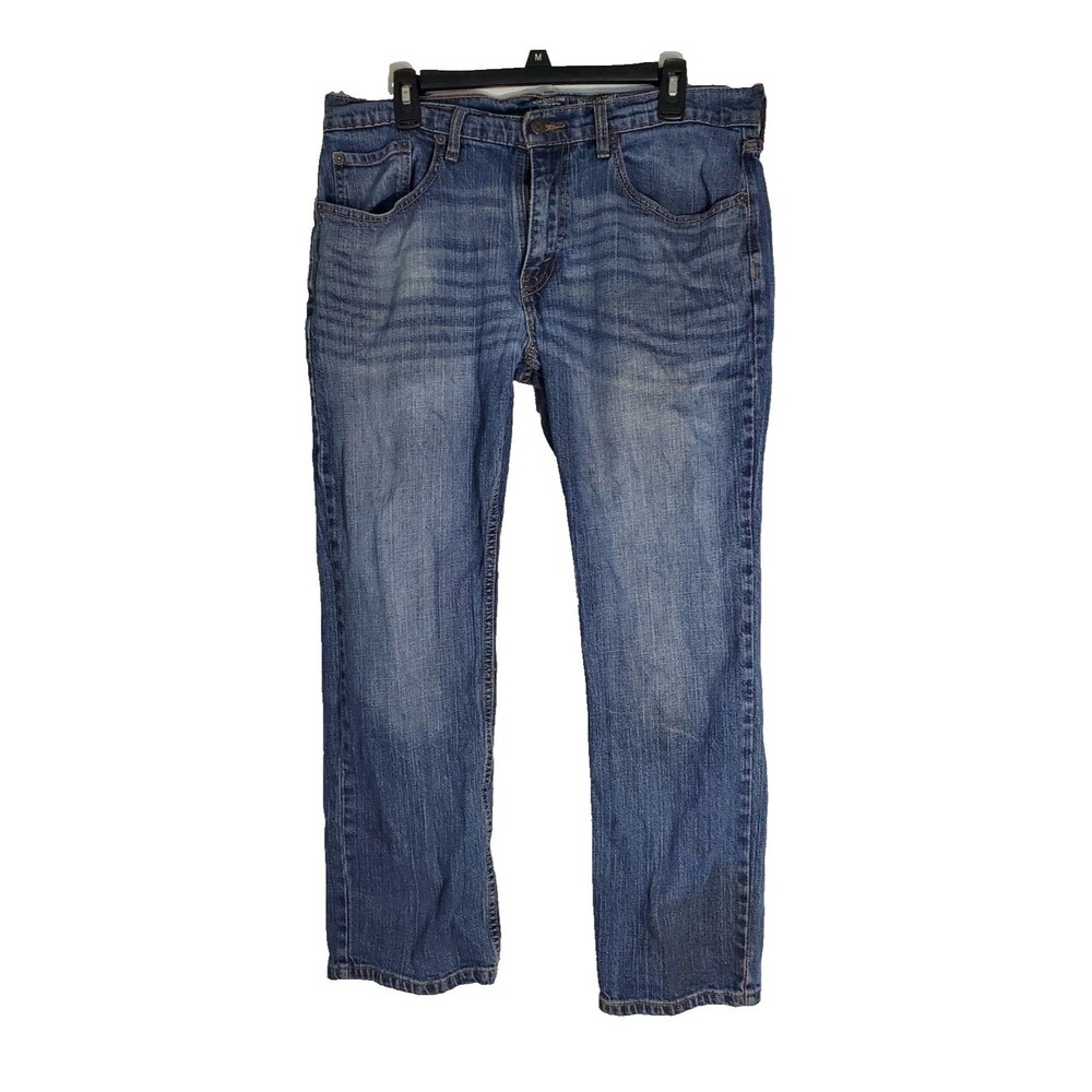 Men's Signature Levi Strauss Gold Relaxed Denim Blue Jeans 34 30